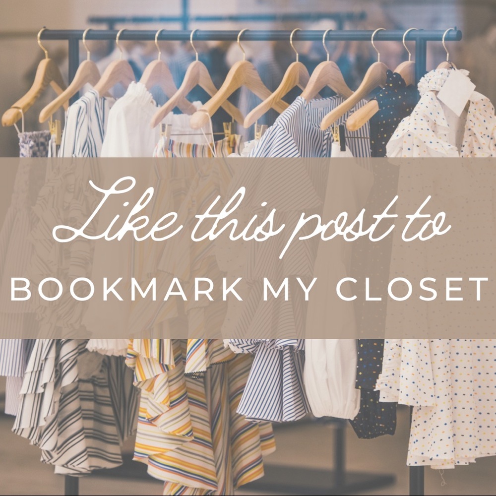 ❤️ Like this post to bookmark my closet ❤️